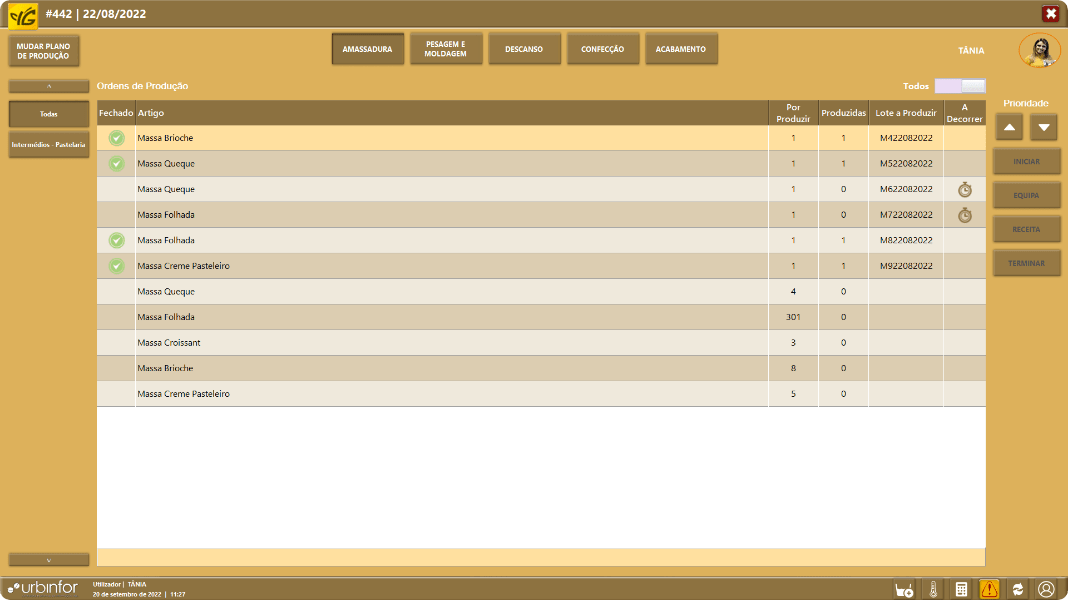 Módulo Terminal de Produção